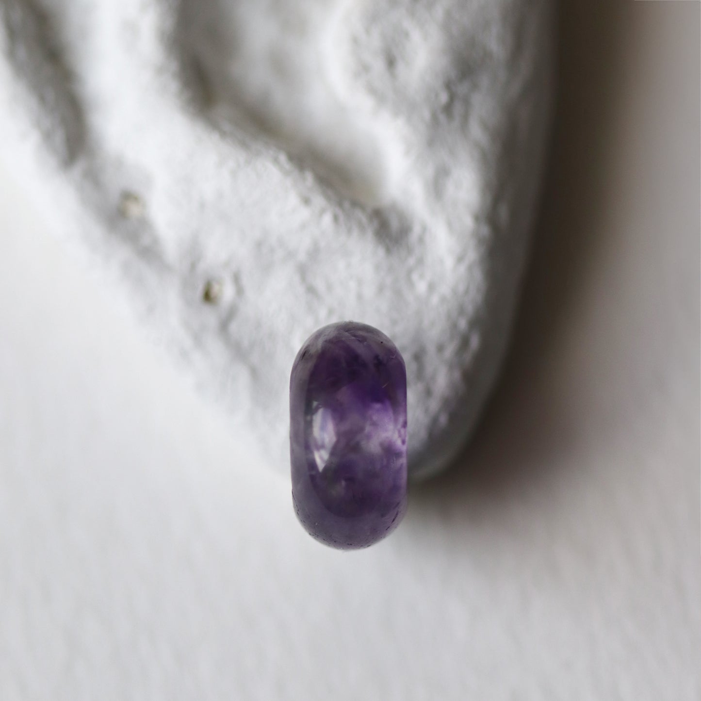 Semi-precious Gemstone Huggie Hoops