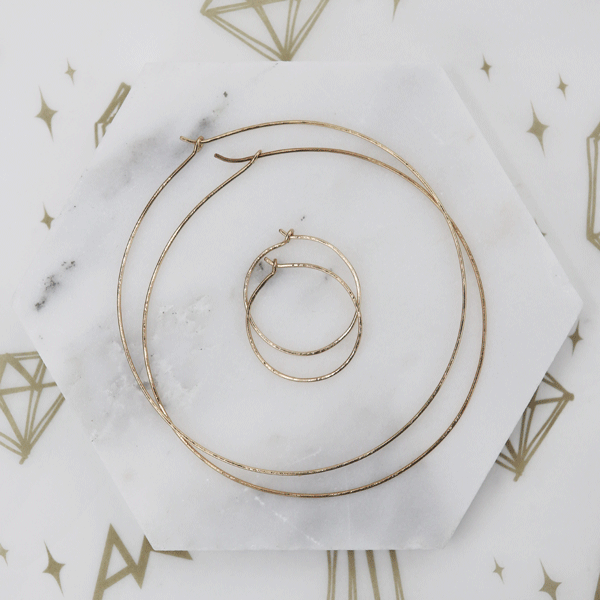 Hammered Hoops