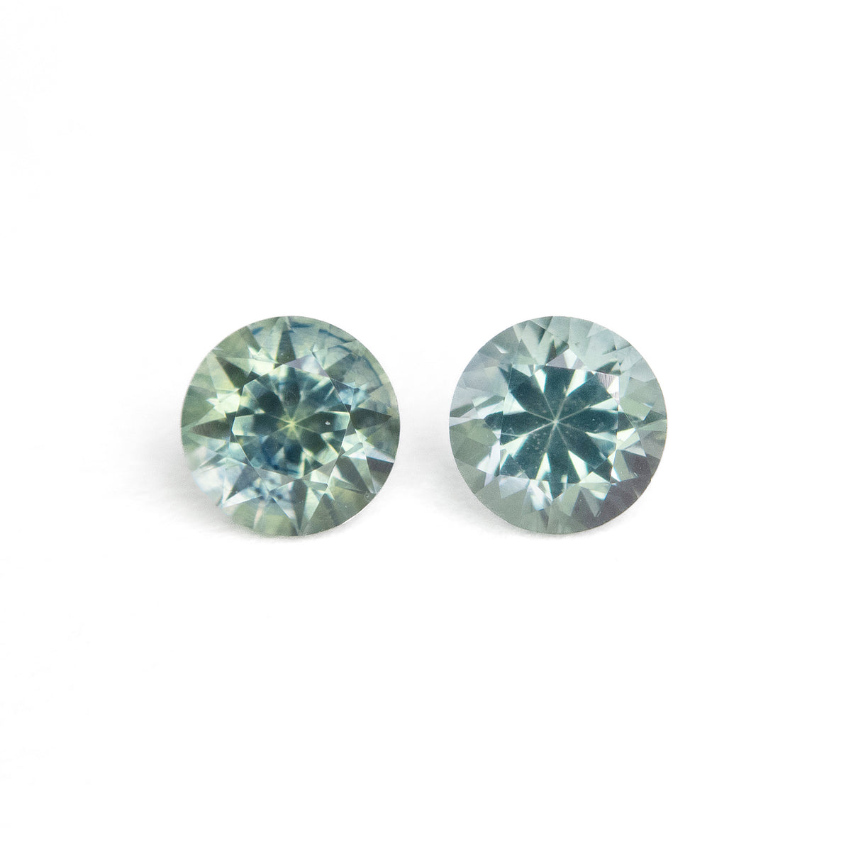 Pair of Montana Light Teal Sapphires 0.96ct