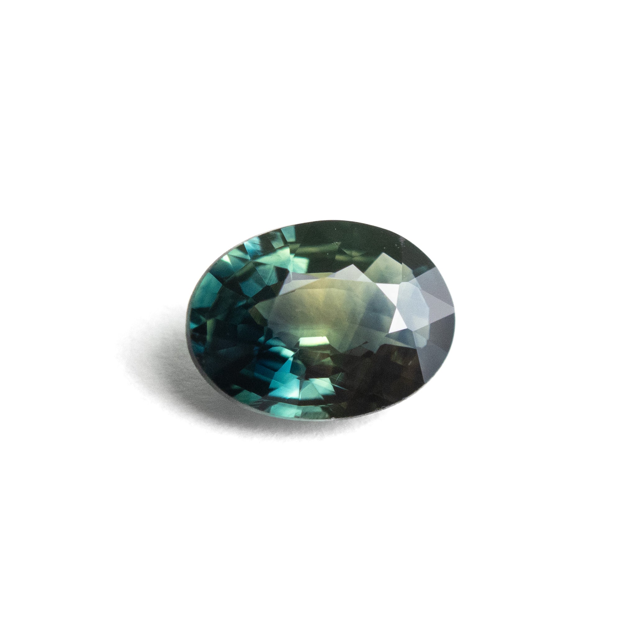 Zafiro verde azulado parti 0,78 ct