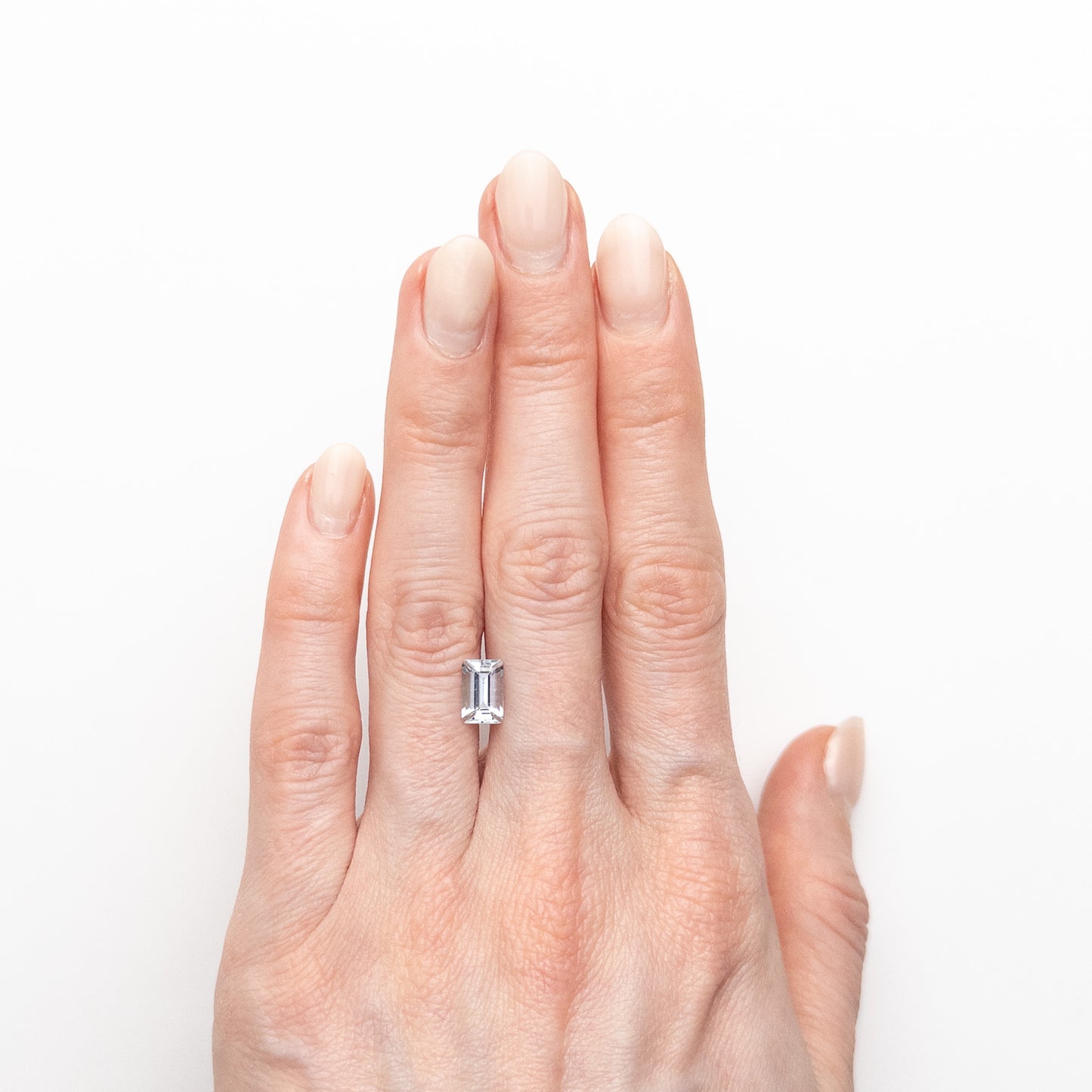 Aguamarina talla baguette, 0,975 ct 