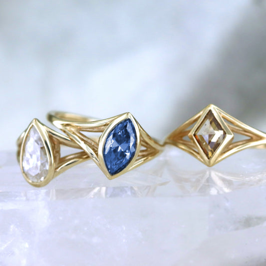 Annie - Split Shank Engagement Ring Mount