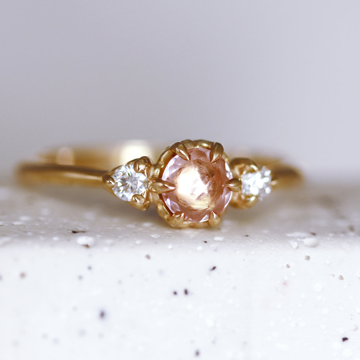Cici - Classic Three Stone Engagement Ring Mount