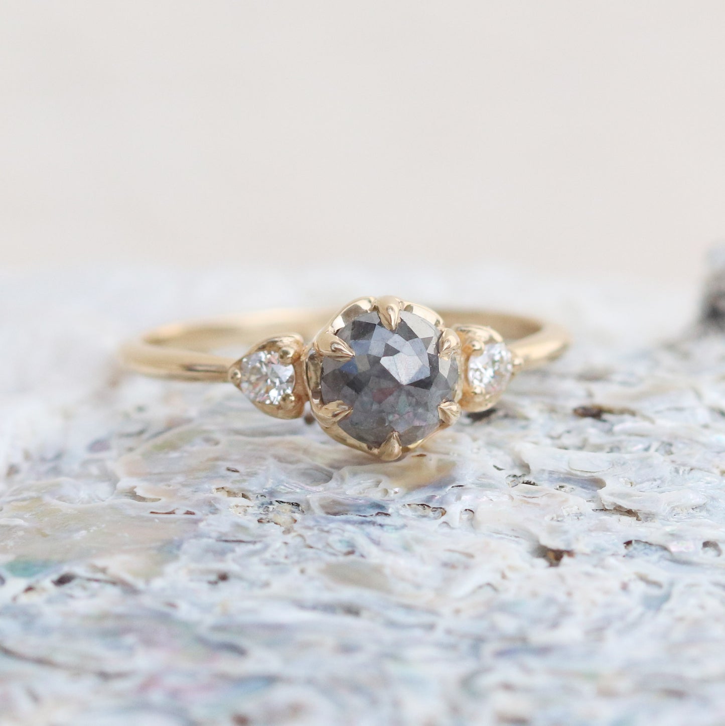 Cici - Classic Three Stone Engagement Ring Mount
