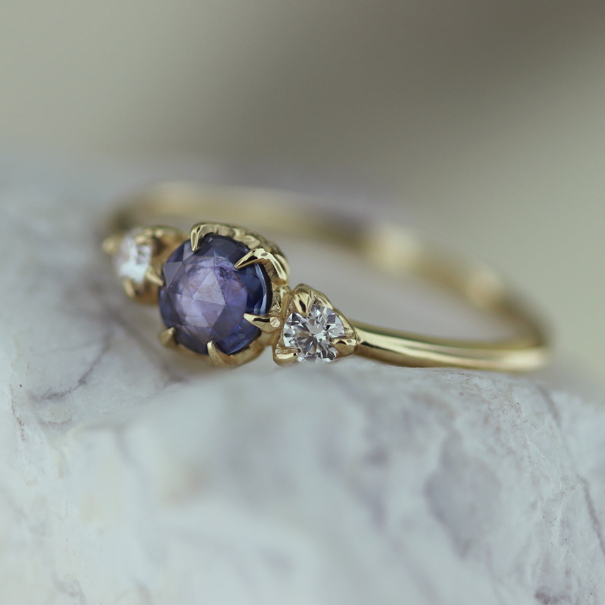 Cici - Classic Three Stone Engagement Ring Mount