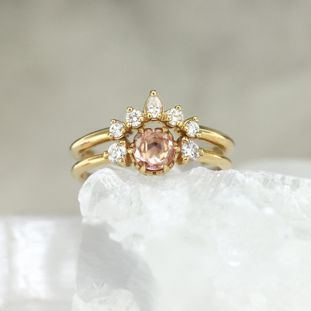 Cici - Classic Three Stone Engagement Ring Mount