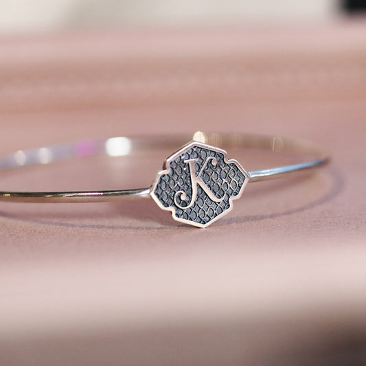 Custom Petal Signet Bangle