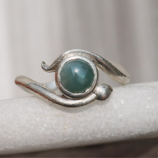 Snake Ring - Guatemalan Jade