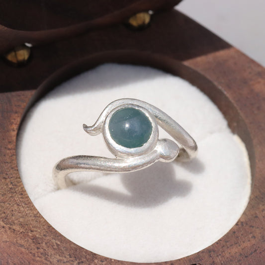 Snake Ring - Guatemalan Jade