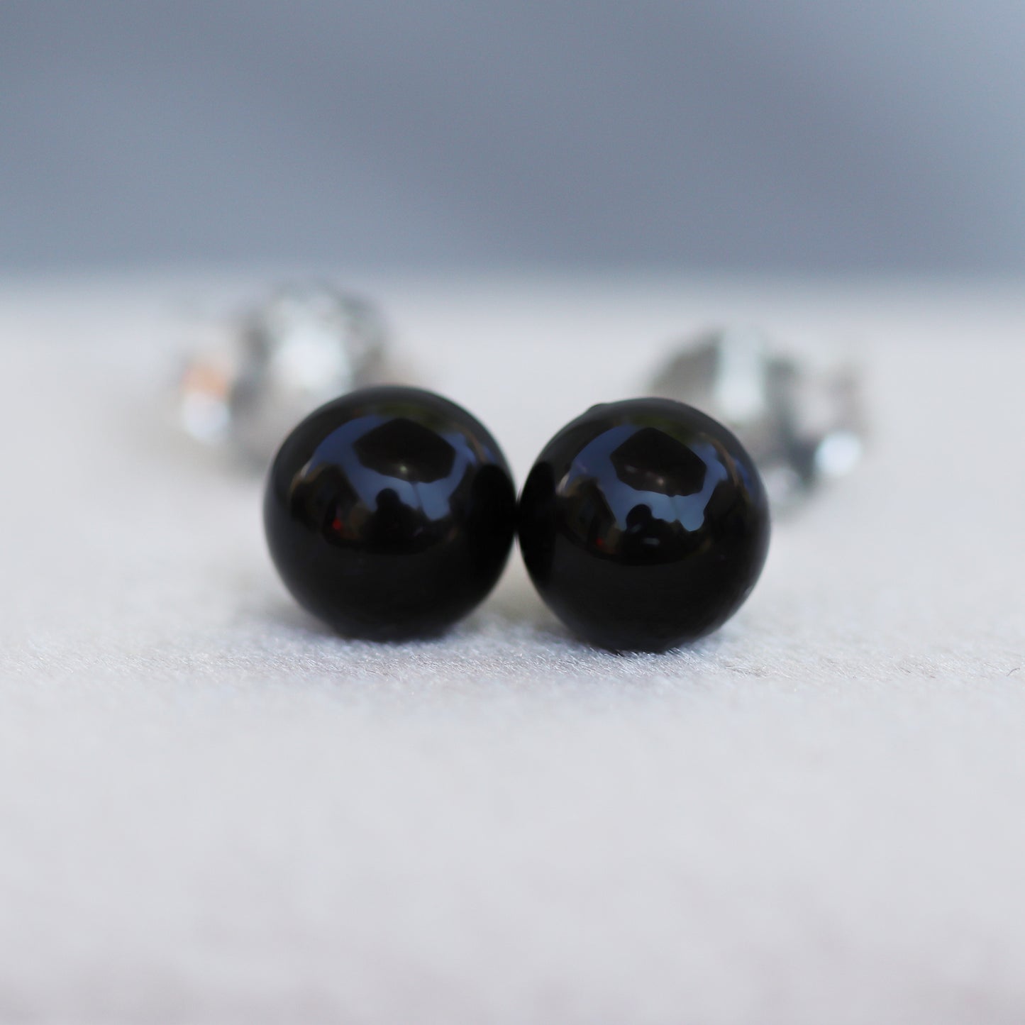 Semi-precious Gemstone Dot Studs
