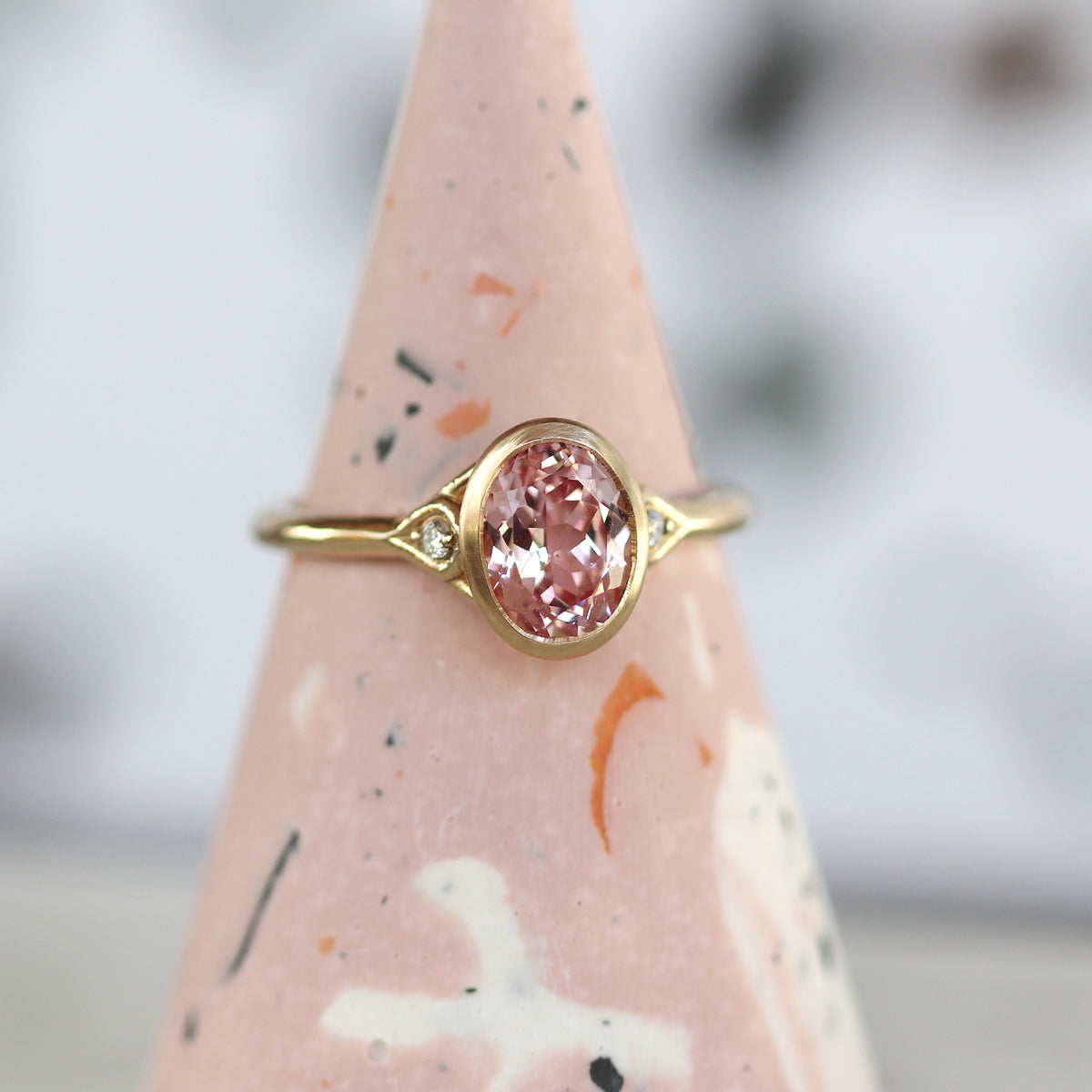Thalia - Bezel Three Stone Engagement Ring Mount