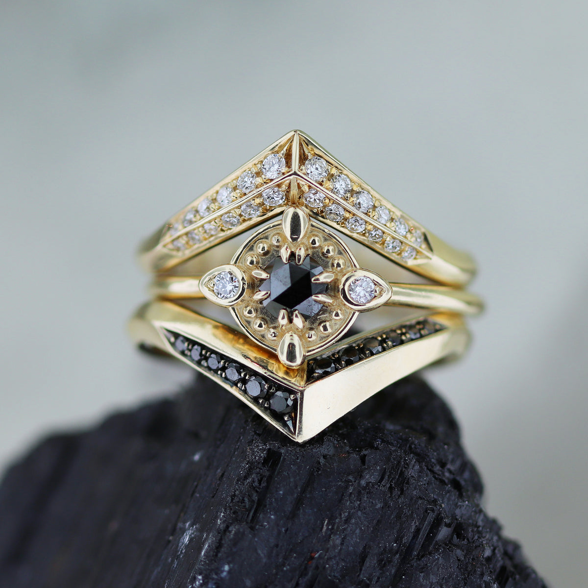 Diadem - Half Pave Contour Band