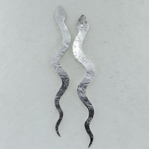 Snake Studs - Silver